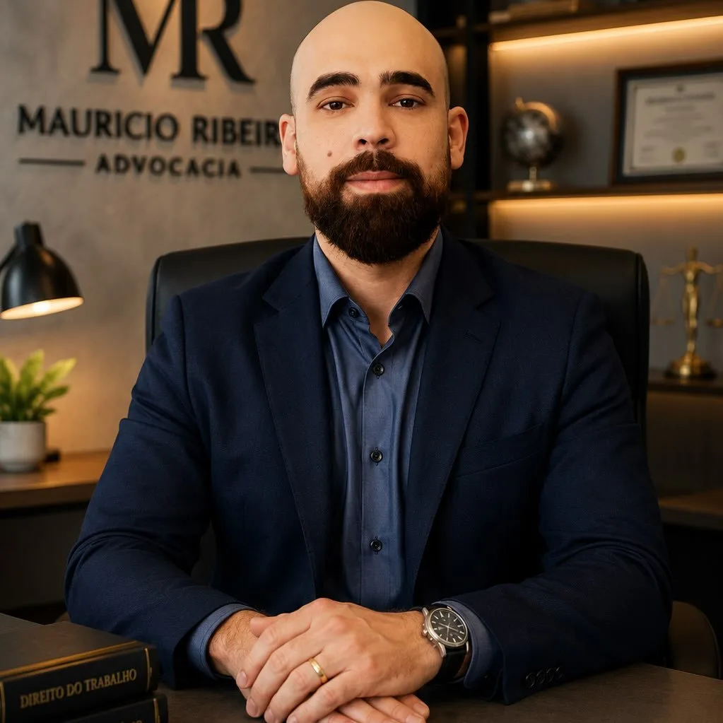 Advogado Mauricio Ribeiro em seu escritório em Rio do Sul